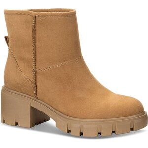 Sun + Stone Womens Chunky Faux Fur Lined Ankle Boots